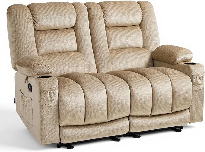 MCombo 55.9" Zero Gravity Power Loveseat Recliner by MCombo