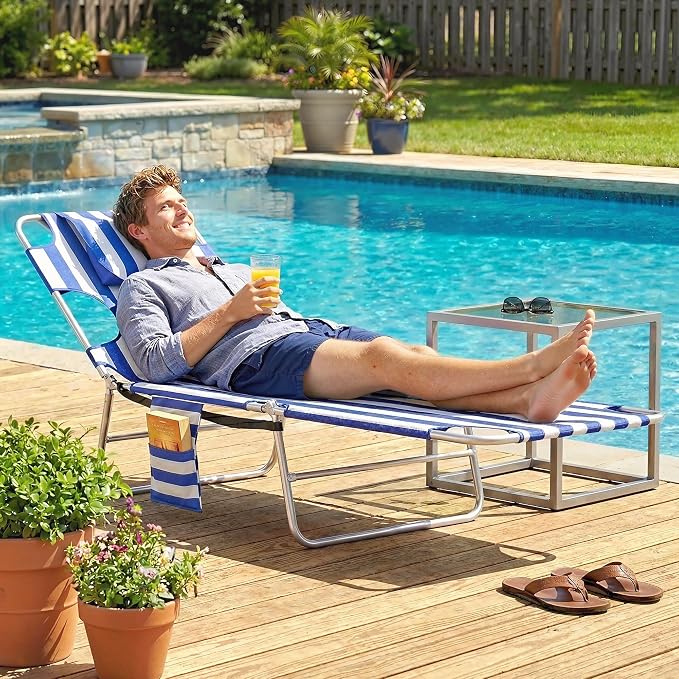 Outsunny Chaise Lounge Chair Outdoor - Image 8