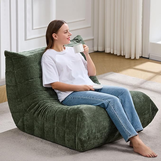 Bean Bag Chairs for Adults Giant Bean Bag Chair Memory Foam BeanBag Chair Bean - Image 3