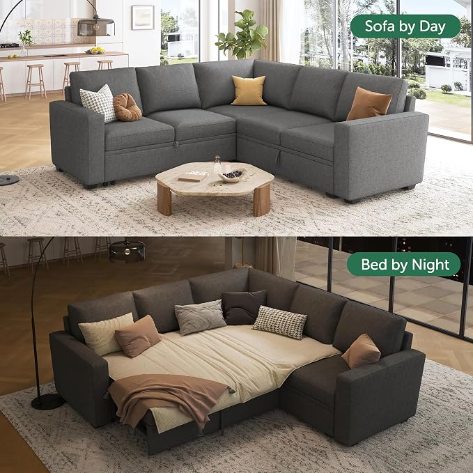 HONBAY Sectional Sleeper Sofa - Image 3