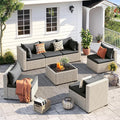 UDPATIO Outdoor Patio Furniture Set, 7-Piece Modular Sectional Sofa by UDPATIO
