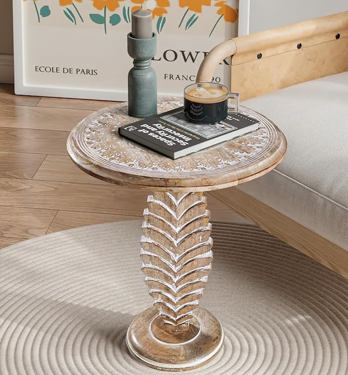 End Tables for Living Room- Small Drink Table for Small Spaces, Modern Accent - Image 5