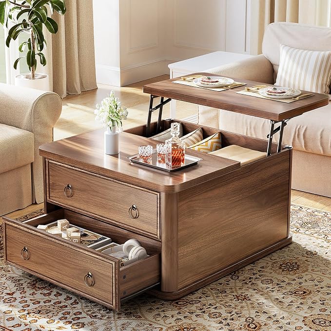 Memobarco 31.5" Lift Top Coffee Table by MEMOBARCO