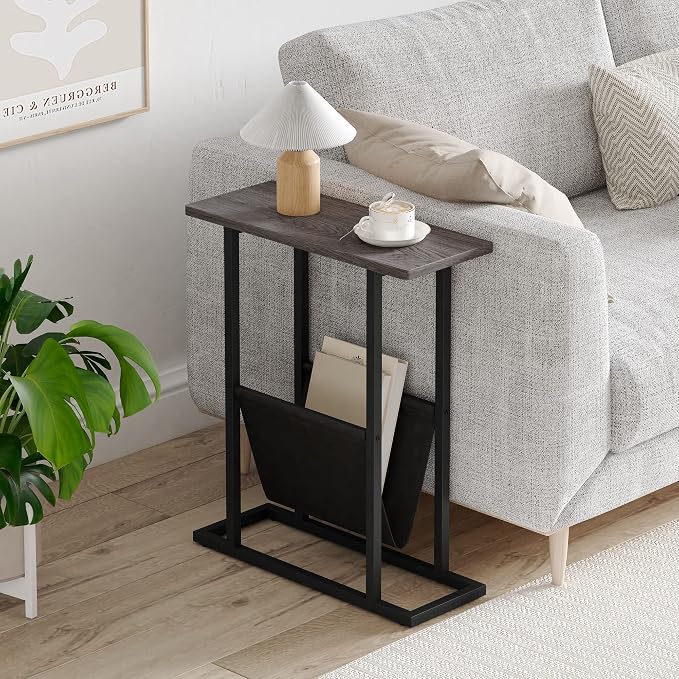 Yusong Narrow Side Table for Small Spaces, Small End Table - Image 2