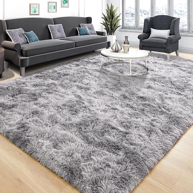 Tepook Soft Fluffy Rugs for Bedroom, 4x6 Area Rug for Living Room, Modern by Tepook