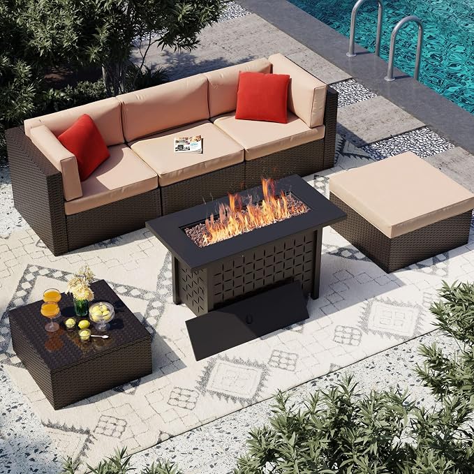 Vongrasig 6 Piece Patio Furniture Set by Vongrasig