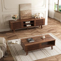 MAISONARIA Living Room Table Sets of 2, Mid Century Coffee Table & Dresser TV by MAISONARIA
