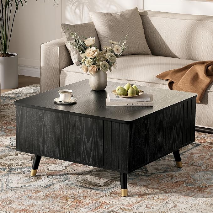 JOINICE 32" Square Lift Top Coffee Table - Image 7