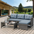 Shintenchi 3 Pieces Outdoor Patio Furniture Sets, Wicker Patio Conversation Sets by Shintenchi%7CFurnitureMadeforRealLife