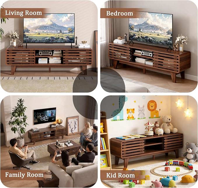 Luoxiao 55" Mid Century Modern TV Stand - Image 9