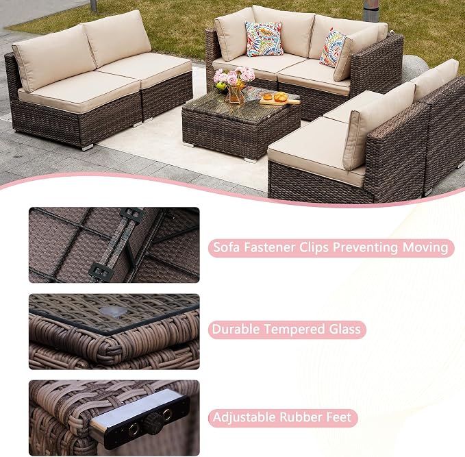 7-Piece Outdoor Patio Furniture Set - Image 5