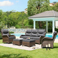 HILLGA Luxury High Back Patio Furniture Set by HILLGA