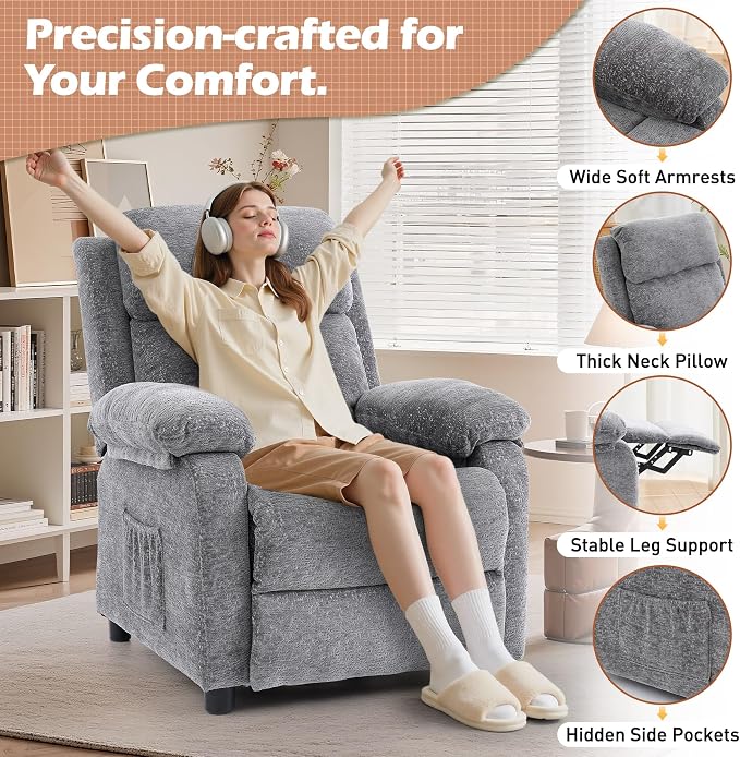 Korser Recliner Chair, Living Room Chairs - Image 4