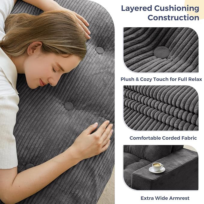 MAXYOYO 63" Loveseat Sofa Couch - Image 5