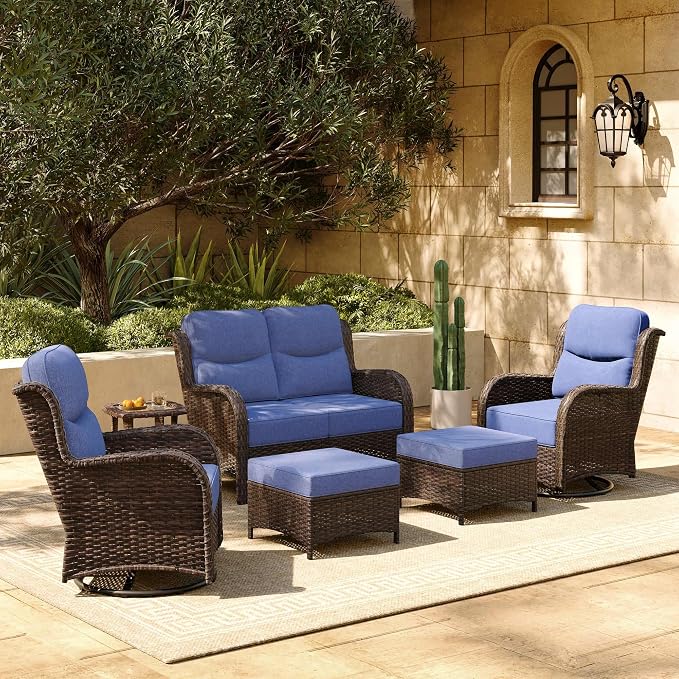 HILLGA 6-Piece Luxury Patio Furniture Set by HILLGA
