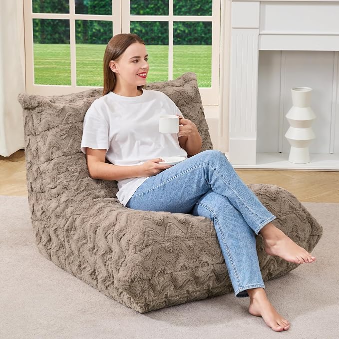 Bean Bag Chairs for Adults Giant Bean Bag Chair Memory Foam BeanBag Chair Bean - Image 3