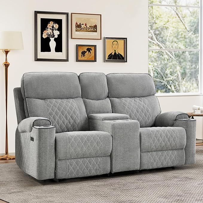 HAOMARKETS Power Reclining Loveseat Sofa by HAOMARKETS