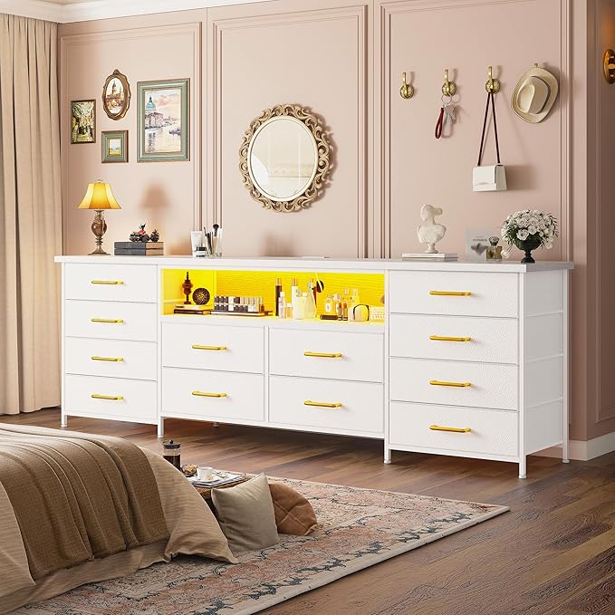 Romorgniz 63" W Dresser for Bedroom by Romorgniz