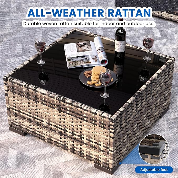 Patio Furniture Sets, 7-Piece Outdoor Patio Furniture - Image 6