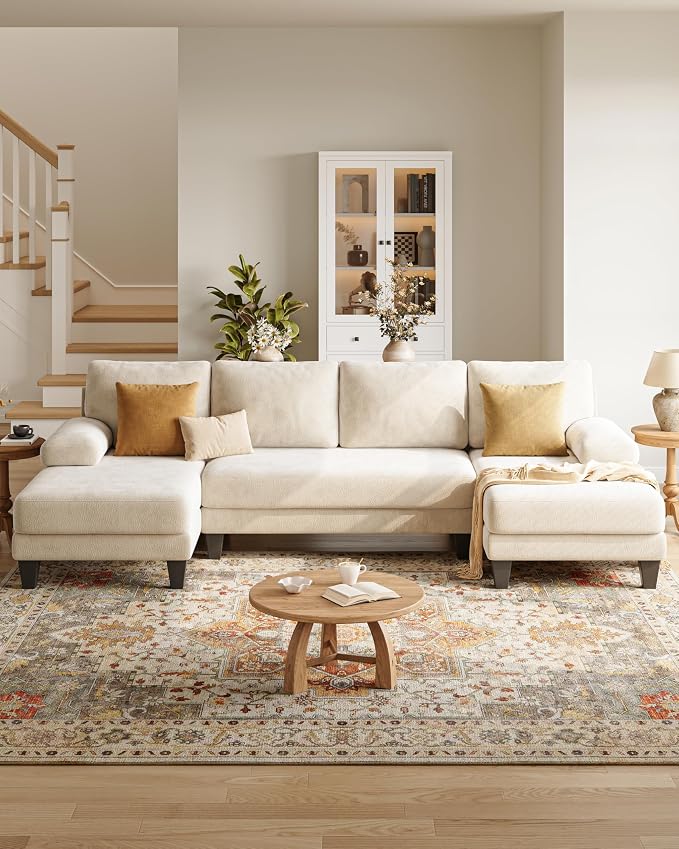U-Shaped Sectional Couches for Living Room | 112 Inch Modern Sectional Couch | - Image 7