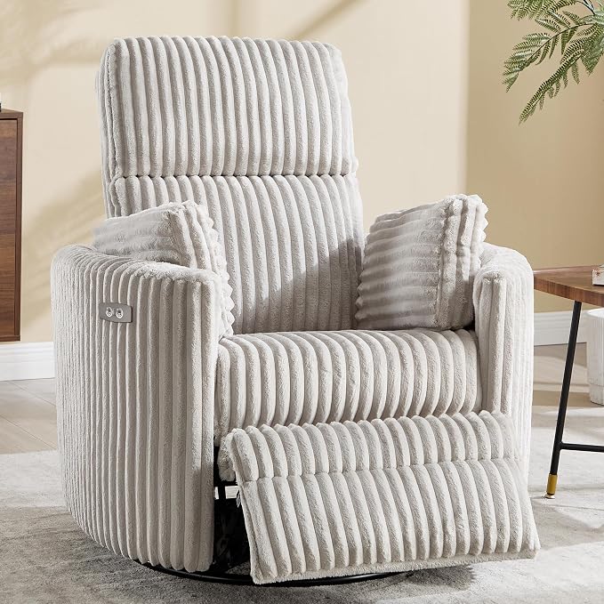 Power Recliner, Nursery Swivel Glider Rocking Chair by choairy