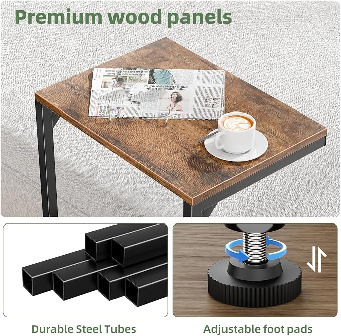 Simple Trending C Shaped End Table, Small Side Table, TV Trays - Image 6