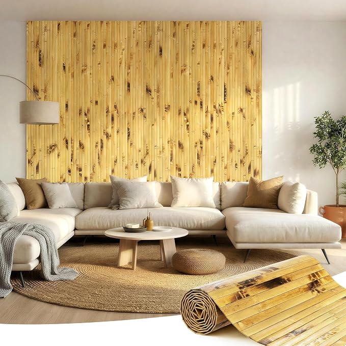 Bamboo Wall Panel, Peel and Stick wall Panels, paneles decorativos para pared by Unknown