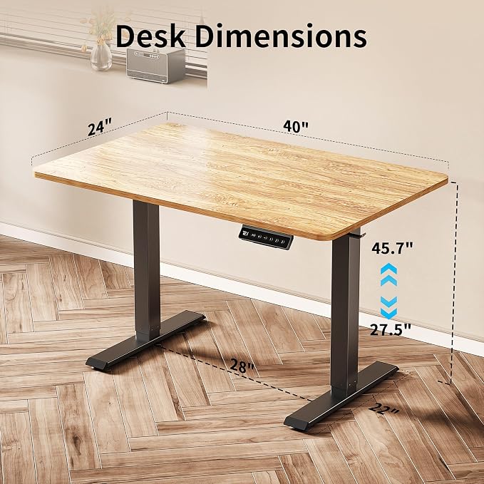 BIZUM 40x24 Inch Electric Standing Desk - Image 3
