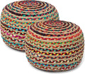 REDEARTH · Round Pouf Ottoman by REDEARTH