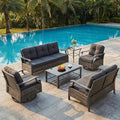 6 Pieces Outdoor Conversation Sets by YALISSEY