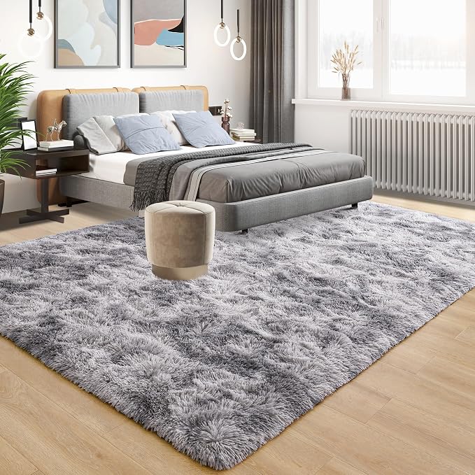 Tepook Soft Fluffy Rugs for Bedroom, 4x6 Area Rug for Living Room, Modern - Image 2