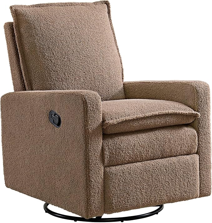 Oxford Baby Uptown Upholstered Glider Recliner Rocking Chair 360° Swivel by OxfordBaby