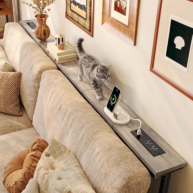 Huuger 78.7 Inch Behind Couch Table - Image 3