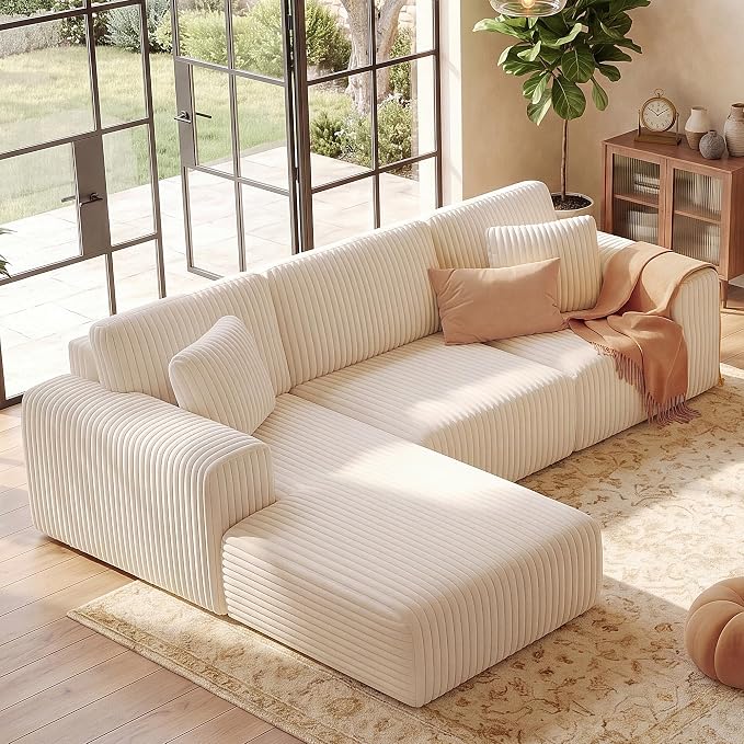 GRUSIGN 107'' Cloud Sectional Boneless Couches by Unknown
