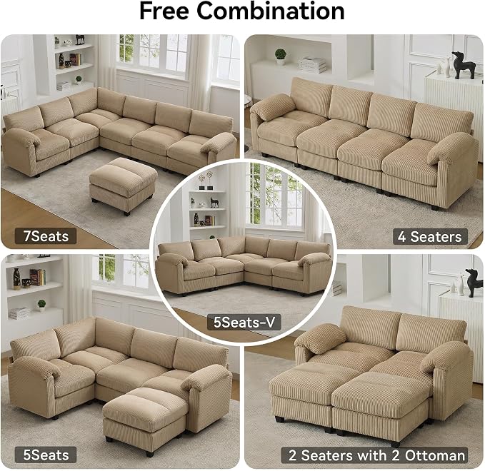 61'' Modular Loveseat Sofa - Image 7