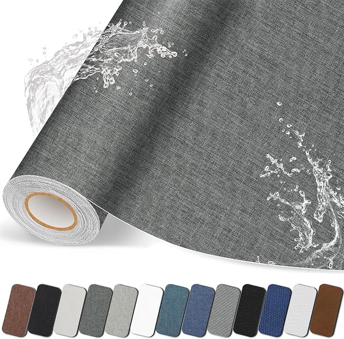 Fabric Repair Patches, 17X158 inch Linen Self-Adhesive Fabric Repair Tape by CanvasRepairPatch