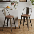 Andeworld Metal Bar Stools Set of 2, 30 inch Bar Height Barstools by Andeworld