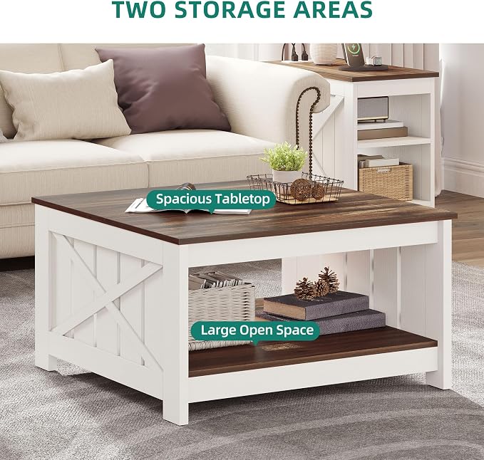 Coffee Table Farmhouse Coffee Table - Image 5