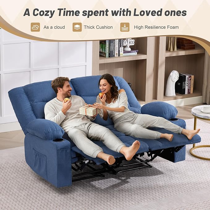 Loveseat Recliner Sofa, Big Large Reclining Sofa - Image 6