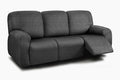 ULTICOR 8-Pieces Recliner Sofa Covers, Yarn Dyed Stretch Reclining Couch Covers by ULTICOR