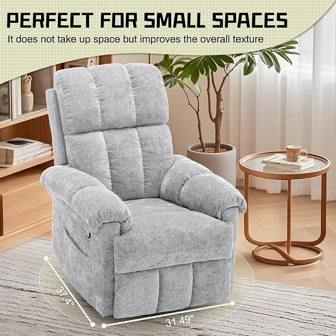 Korser Recliner Chair, Swivel Rocker Recliner Chair - Image 8