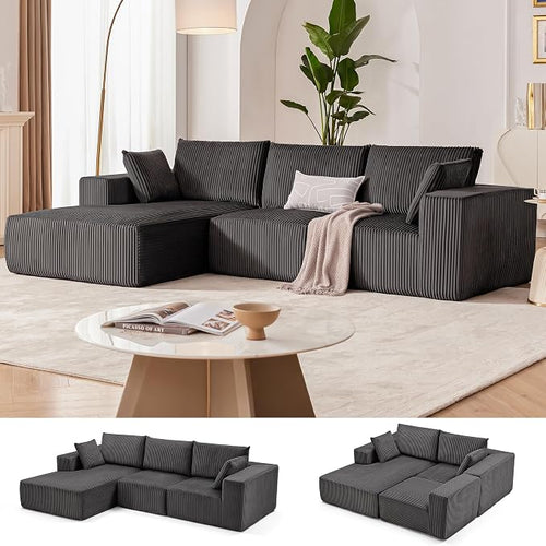 108” Modular Sectional Sofa, Cloud Sectional Couch by Weture