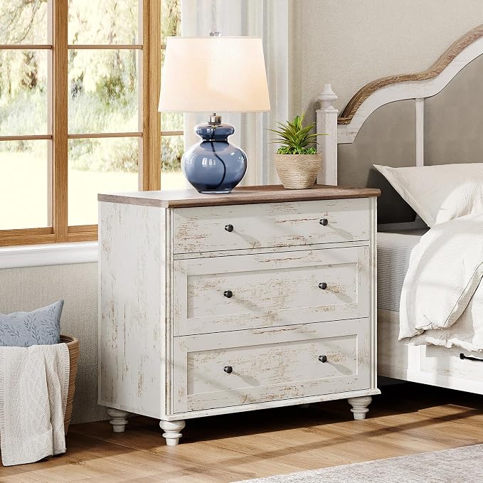 WAMPAT Farmhouse Nightstand - Image 3