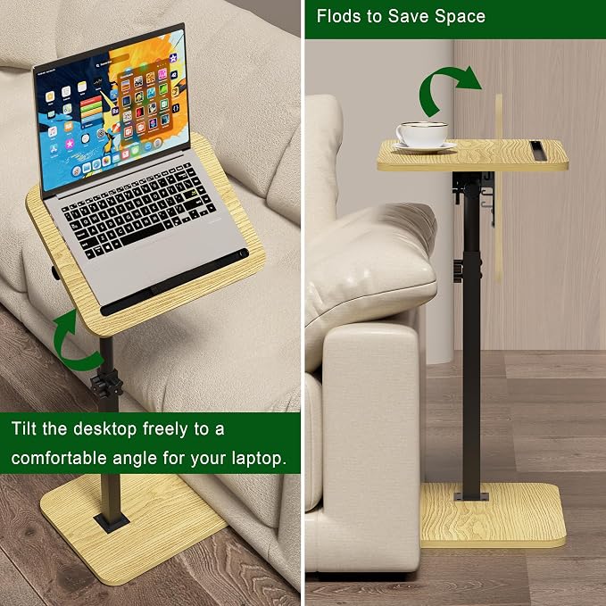 TV Tray Side Table for Sofa - Image 7