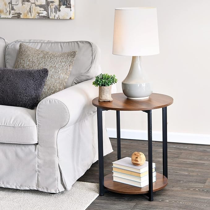 Household Essentials Jamestown Round Side End Table - Image 4