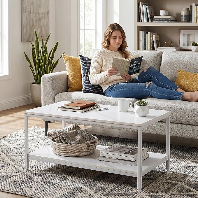 ZenStyle Industrial Coffee Table - Image 8