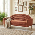 63" Small Loveseat Sofa for Small Spaces, Mid Century Modern Sofa, Linen by QNZK
