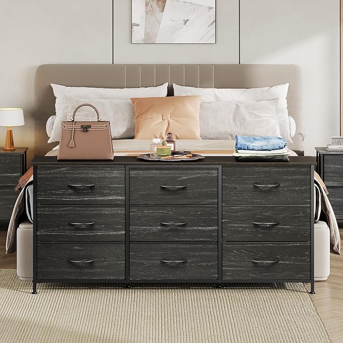WLIVE 54''W Dresser for Bedroom, 65 inch TV, Wide Chest of Drawers - Image 2