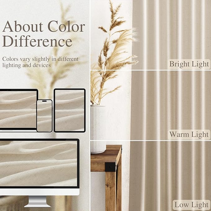 Nanspring Extra Long 120 Inch Curtains - Image 3