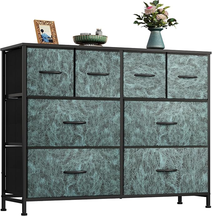 WLIVE Dresser for Bedroom with 8 Drawers, Wide Fabric Dresser for Storage and by WLIVE